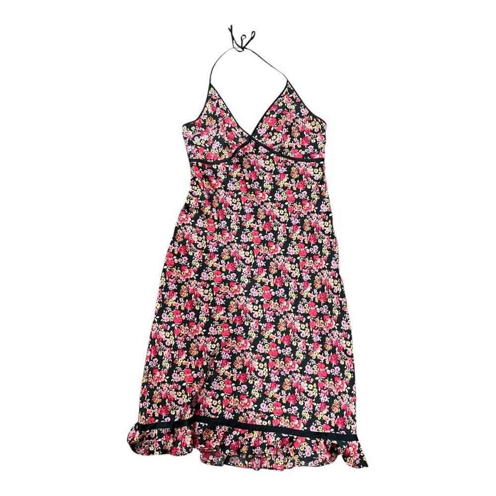 Y2K Express 100% Silk Dress Floral 11/12